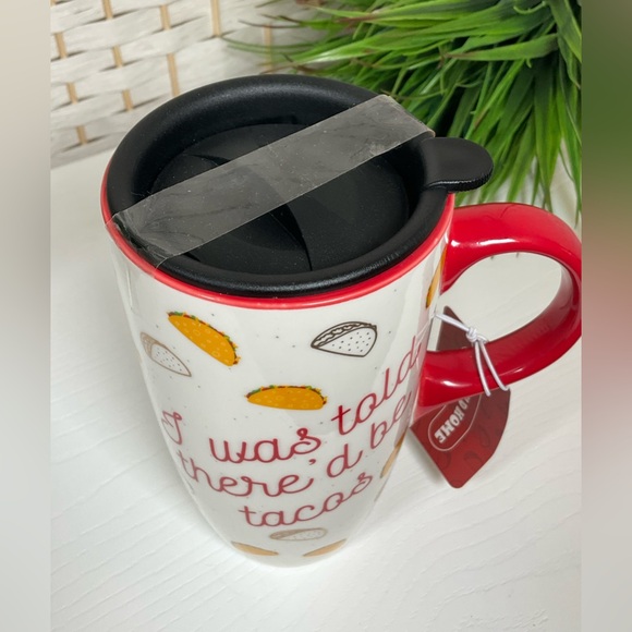 NWT- Sheffield Home Taco Themed Coffee|Tea Mug w/Lid - Picture 5 of 5